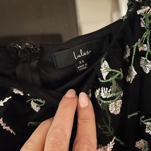 Lulus XS embroidered party dress